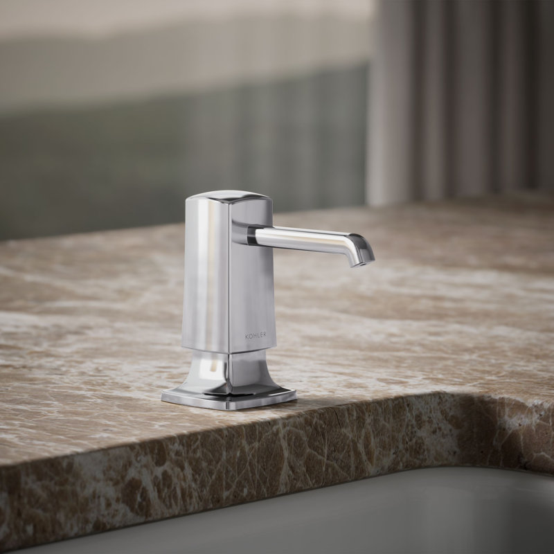 Graze Soap/Lotion Dispenser, Polished Chrome