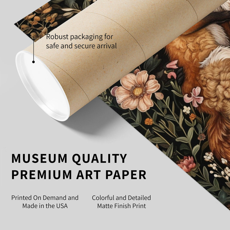 Animaux, reproduction d'art sans cadre William Morris Fox VII Cottage