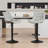 Latiera Swivel Adjustable Height Bar Stools Faux Leather Counter Stools with Footrest-98722011