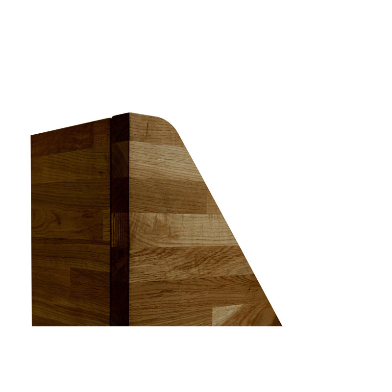 Solid Wood Bed, Rustic, 140 x 200 cm