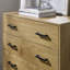 Light Oak Effect 4 Drawer Chest