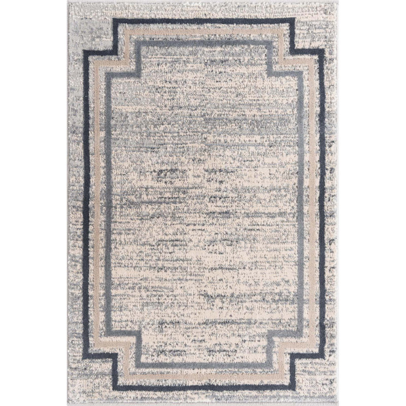 Vallelunga Abstract Indoor Rug, Rectangle 2' x 3'