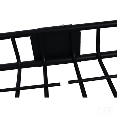 Panier de transport durable sur le toit en acier avec capacité de 150 lb et carénage pour un rangement sécuritaire