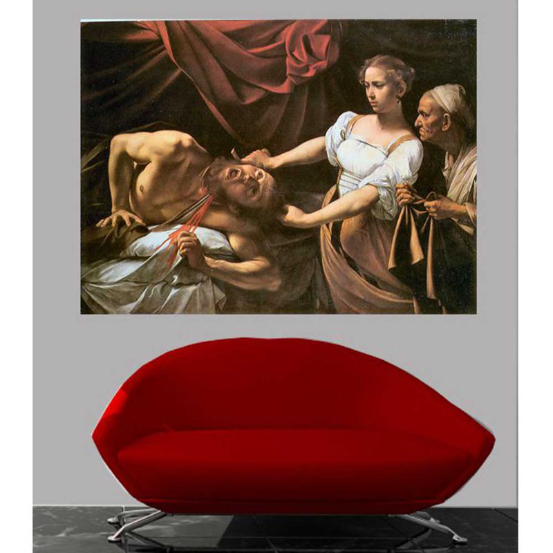 Décalcomanie murale judith and holofernes Badillo, H 18 po x l 24 po