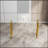 Console Table Stainless Steel Glass,Meal Side Table Golden Clear  Bs-02-17778653