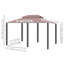 Pavillon de jardin en acier 10 pi x 13 pi, kaki, pour la construction d'extérieur kaki pour l'extérieur et la terrasse, pelouse
