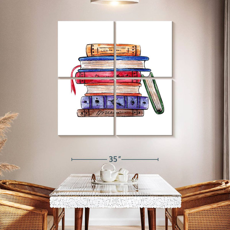 Pile de livres Kerner, H 45 po x l 45 po