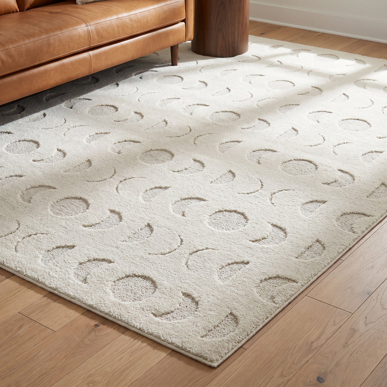 Paolucci Gray Cream Contemporary Geometric Rug, Rectangle 7'10" x 10'