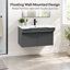 Meuble-lavabo mural en résine 32 po avec lumière à détecteur de mouvement, poignées latérales et conception ADA-compatible-1592568586