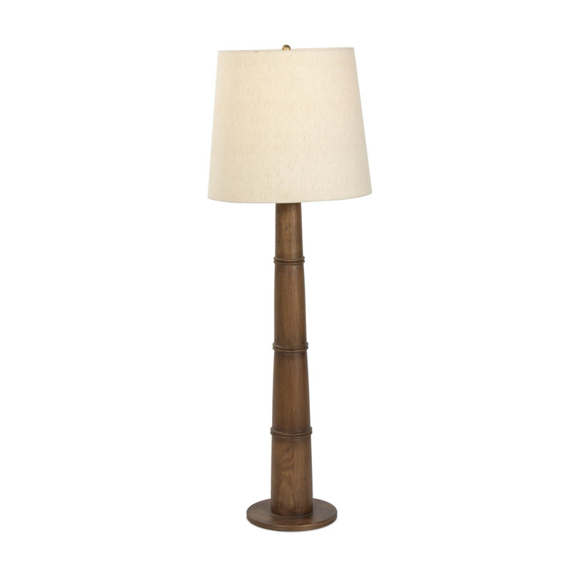 Nerissa Floor Lamp-Warm Brown Oak