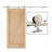 Sliding Standard Single Barn Door Hardware Kit-49602793