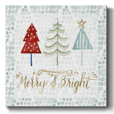 Arbre de Noël fantaisie III sur toile