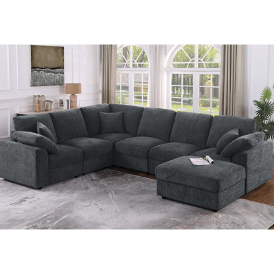 7-Piece Upholstered Corner Sectional