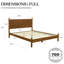 Ensemble de chambre à coucher 2 pièces en bois massif Eloise Busey-316560160-316560161