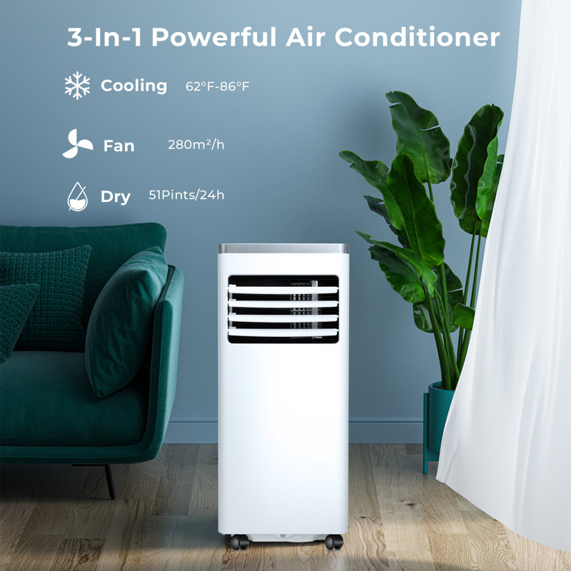 Antarctic Star 10000 BTU Air Conditioner， Cools 450 Sq.Ft. 3-in-1 Air Conditioner with Remote