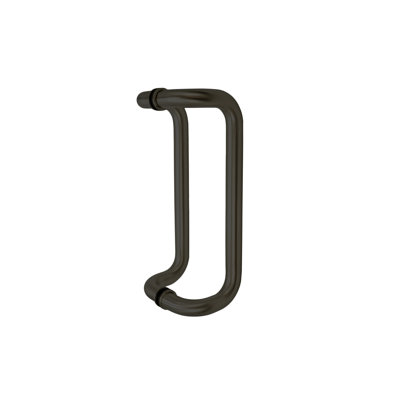 FHC CP012X12SA 12" Offset Pull - 1" Diameter Back-to-Back Pull Handles - Satin Anodized