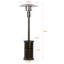 48,000 BTU Propane Standing Patio Heater with Adjustable Temperature Control & Wheels -Hammertone Bronze-92718466