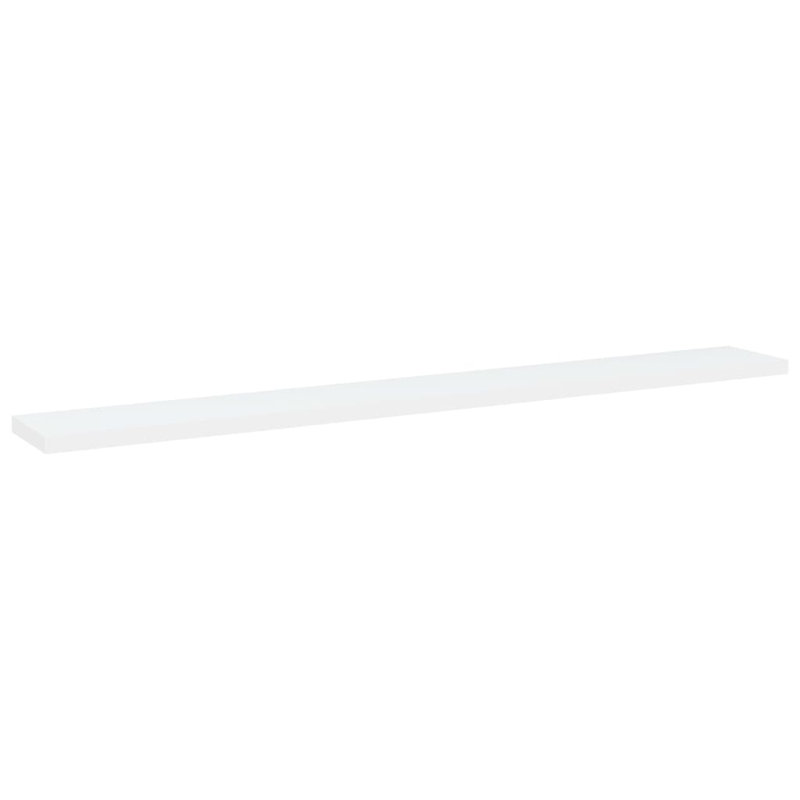 Tablettes pour bibliothèque 8 pièces en bois d'ingénierie, (8 tablettes) H 0,6 po x l 31,5 po x P 3,9 po, Blanc