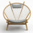 38" Wide Polyester Papasan Chair-578044254