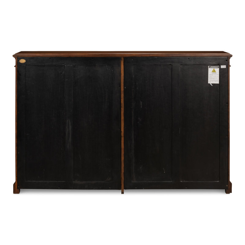 Morgan Solid Wood Bookcase, Walnut/Dark Brown