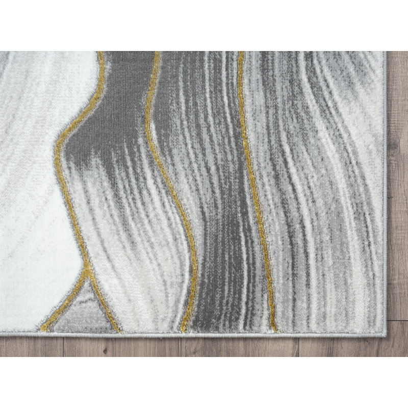 Micadeau Abstract Indoor Rug, Rectangle 8'11' x 12'