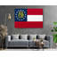 Drapeau de l'État de Géorgie - impression sur toile tendue-418563885