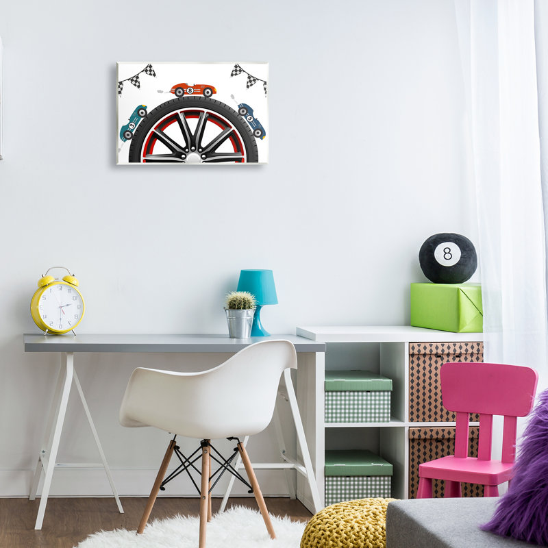 Plaque de course autour de la roue, design par Christine Simpson Art, H 13 po x l 19 po