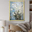 Minimalisme bleu et blanc «Snowdrops Harmony II», impressions d'art sur neige-97192646-97192654