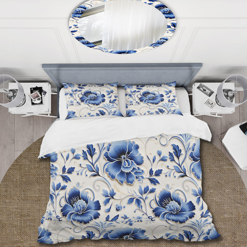 Ensemble de housse de couette Neo Victorian, Housse de couette pour très grand lit et 2 très