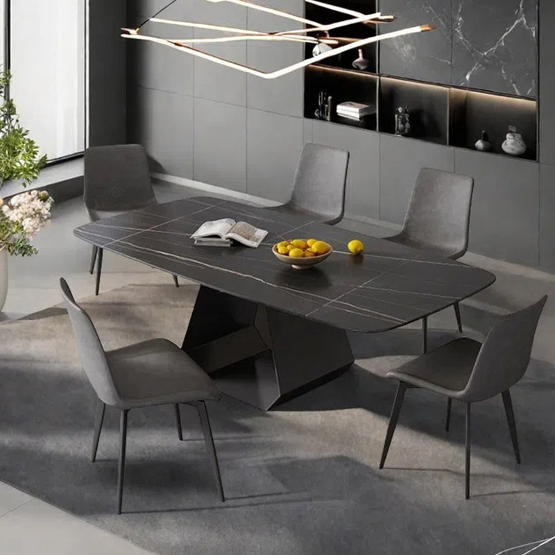 Simple rectangular dining table, 29.13"H x 70.87"L x 35.43"W