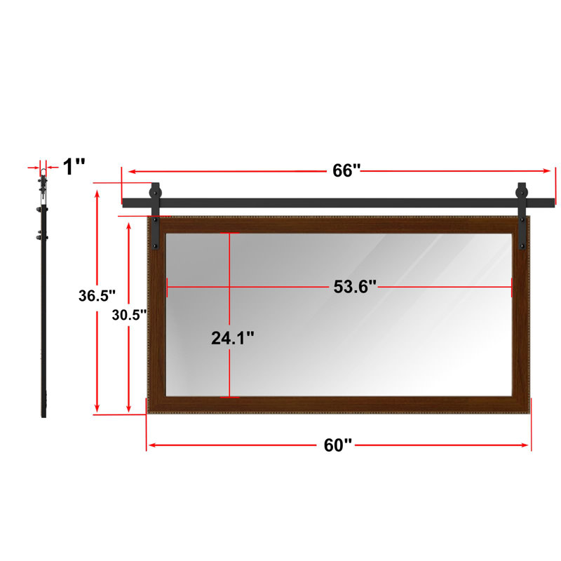 Miroir Celyn, 36,5 po x 66 po