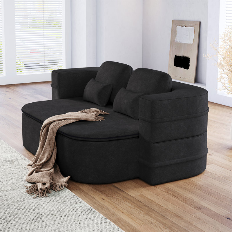75''2-In-1 Foldable Sofa