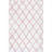 Cuanaic Trellis Shag Performance White/Pink Rug-975425133