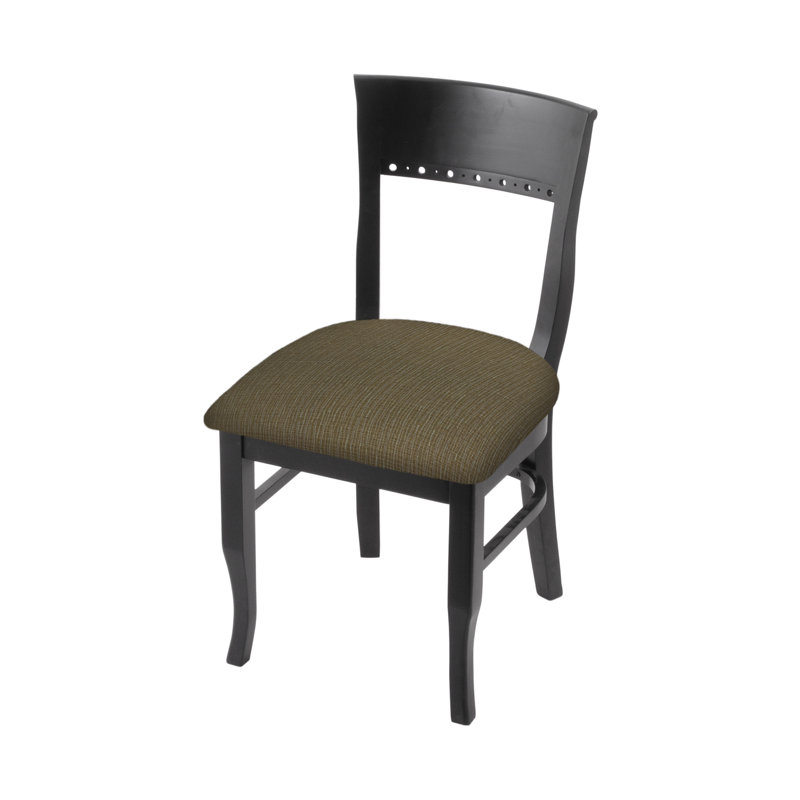 Chaise d'appoint rembourré, Noir, Liège graphique