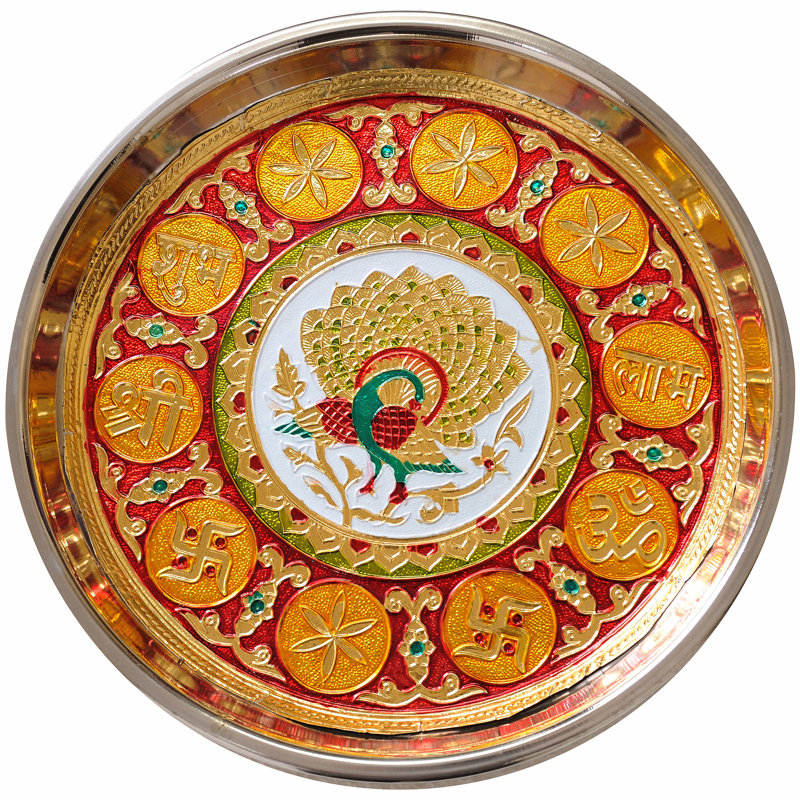 Paja de Paia avec des symboles de bon augure Shubh Labh