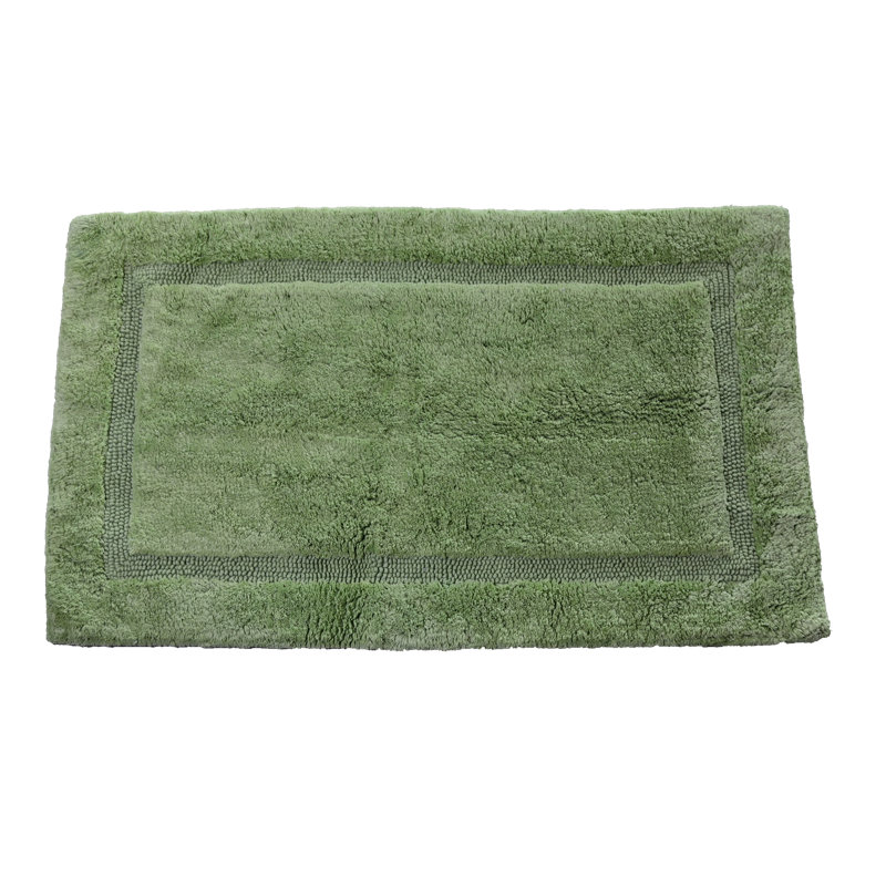 Tapis pour salle de bain Turkish, Vert, L 21 po x L 34 po