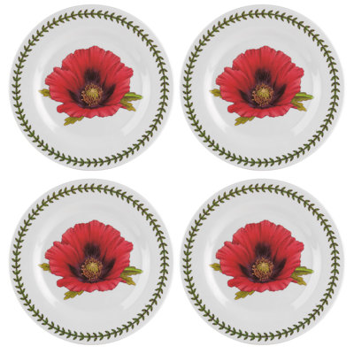 S/4 MELAMINE SALAD PLATES 8"