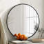 Miroir rond mural avec cadre en alliage d'aluminium, miroir rond en verre trempé-1915557818-1915557816