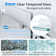 JS 60'' - W x 76'' H Single Sliding Shower Door Semi-Frameless Shower Door with 5/16" (8mm) Glass Explosion-Proof Film, Nano Easy-Clean Coating Glass 304 Stainless Steel Hardware