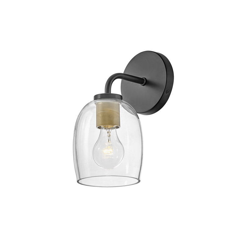 Éclairage pour meuble-lavabo à intensité variable 1 lumière Avelin, Noir