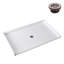 Receveur de douche en alcôve Streamline GB-645-584, 158,4 cm x 112,6 cm, conforme aux normes ADA, en acrylique blanc brillant, avec bonde centrale (bonde incluse).
