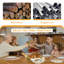 Ensemble de table de salle à manger Farmhouse pour 4 à 6 personnes, ensemble de table de cuisine en bois de style rustique-112246351-112246350