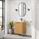 Mumbai 24" Single Bath Vanity in with Drop-In White Ceramic Basin Top