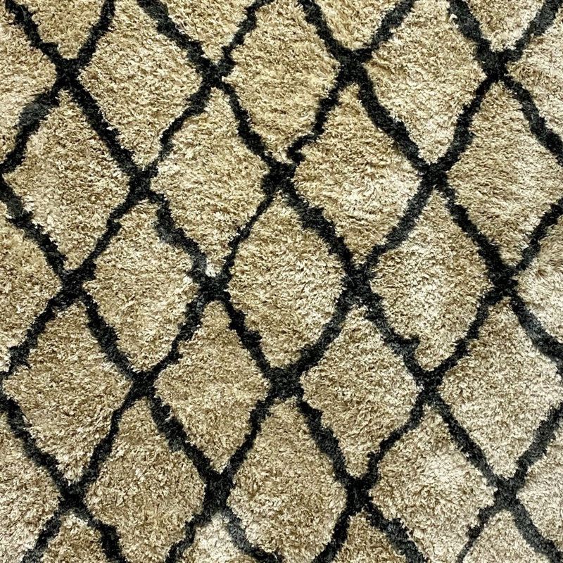 Tapis crème touffeté à la main Spillane