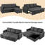Moda Form 3-Seater L-Shaped Sofa Bed, Convertible Corner Sofa with Reversible Chaise & Pull Out Trundle Bed  for Small Living Rooms, Apartments-529014206