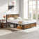 Kempst Platform Bed Frame with Wooden Headboard, Heavy Duty Steel Slats Support, No Box Spring Needed