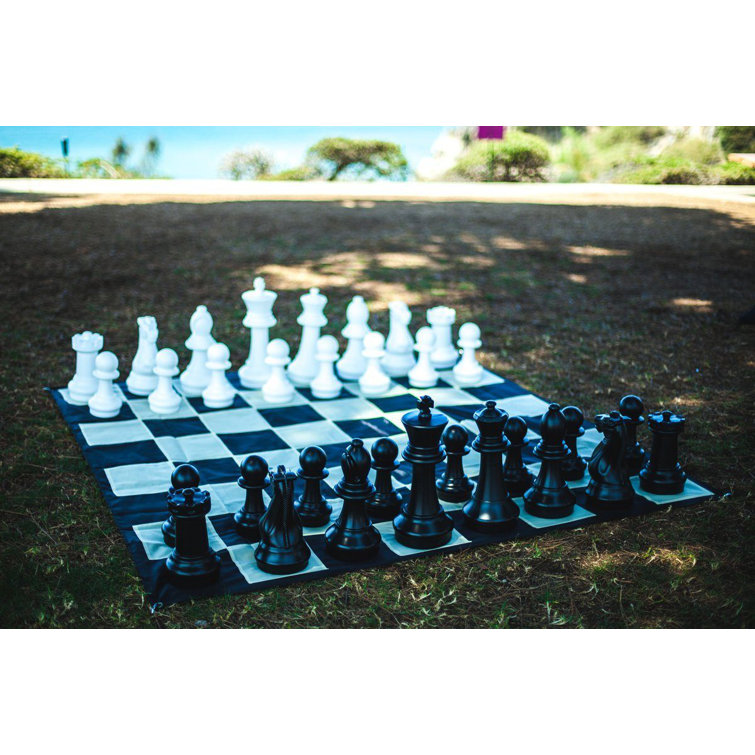 MegaChess 25 Tall Light-Up Giant Chess Set - Day/Night Set - White Side  Illuminates Red