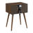 Mid-century Modern Wood Chairside End Table, Set Of Two
