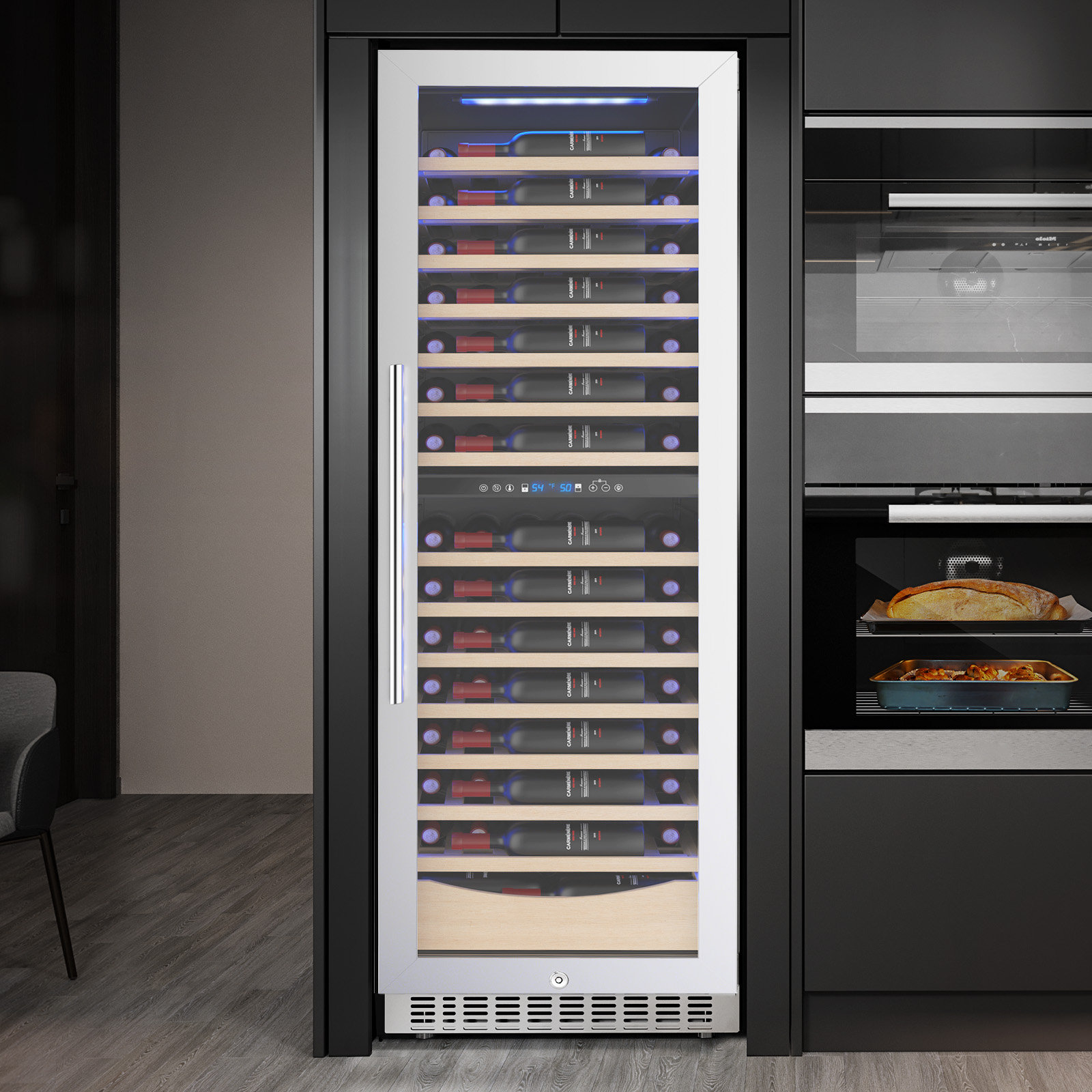 Antarctic Star R.W.Flame 23.4" 112 Bottles Dual Zone Built-in/Freestanding Wine and Beverage Refrigerator & Reviews | Wayfair