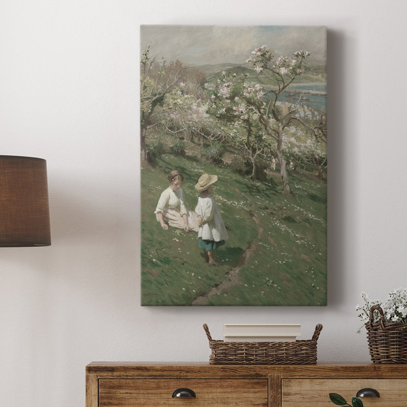 Impression florale rétro LXV - galerie Cavas sur mesure, H 36 po x l 24 po